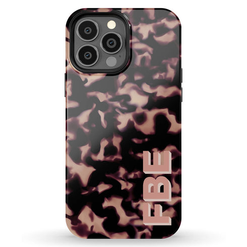 3D Custom Name Dark Tort iPhone Case